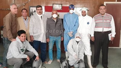 تطهير وتعقيم مبنى إذاعة شمال سيناء لمواجهة انتشار كورونا | صور