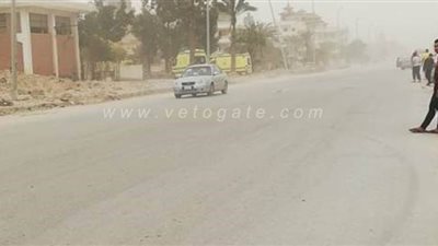 رياح شديدة محملة بأتربة تضرب شمال سيناء | صور