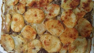 طريقة إعداد طاجن البطاطس باللحم والمشروم