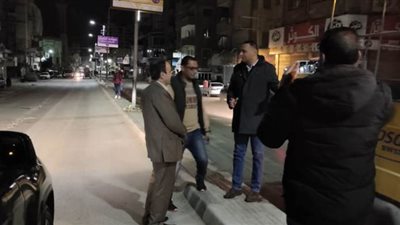 محافظ الدقهلية في جولة ليلية بشوارع المنصورة | صور