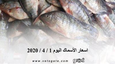 اسعار الأسماك اليوم 1 / 4 / 2020