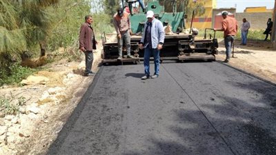 البدء فى رصف طريق 105 بالبحيرة بتكلفة 4.6 مليون جنيه