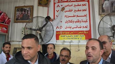 محافظ الدقهلية يتفقد منفذ اللحوم التابع لـ