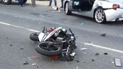إصابة 3 شباب في حادث انقلاب دراجة بخارية بأسيوط