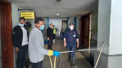 تطهير وتعقيم ميناء نويبع بجنوب سيناء