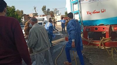 تطهير وتعقيم مستشفى عزل تمي الأمديد والقرى المحيطة به في الدقهلية | صور