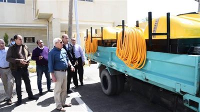 محافظ بورسعيد يتفقد 3 وحدات تطهير وتعقيم جديدة | صور