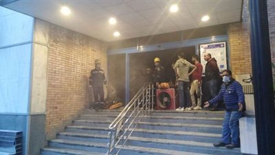 اندلاع حريق بمستشفى القباري في الإسكندرية