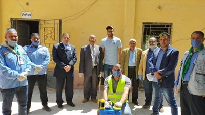 أبوجبل يشارك في حملة تعقيم مراكز الشباب للوقاية من فيروس كورونا | صور