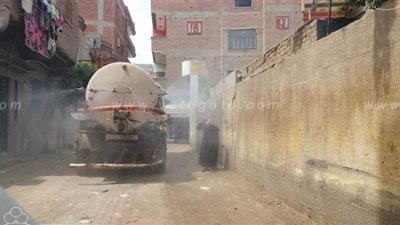 حملات تطهير بميت غمر بعد تسجيل إصابة بكورونا l صور