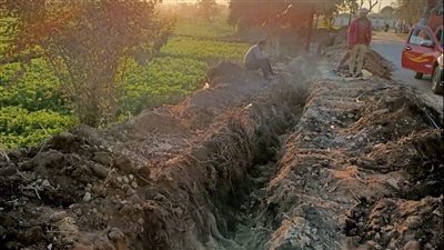 تركيب أعمدة الإنارة ضمن مبادرة حياة كريمة بالقليوبية