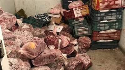 مصادرة 5 أطنان لحوم فاسدة داخل ثلاجة بالقاهرة