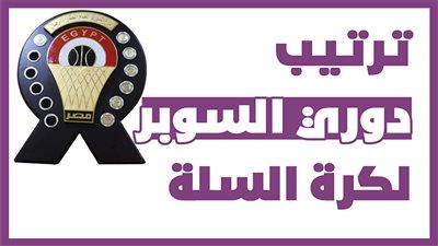 ترتيب دوري السوبر لكرة السلة | انفوجراف
