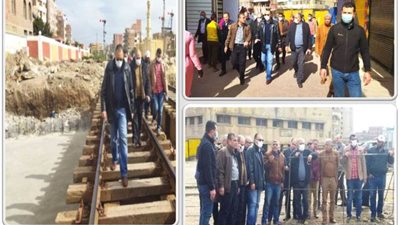 غراب يتابع الأعمال بنفق عرابى ويمنع سيارات البيع المتنقلة بالشرقية 