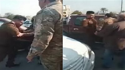 فيديو لضابط عراقي يعتدي على مواطن يثير غضبا.. والداخلية تتخذ إجراء عاجلا 