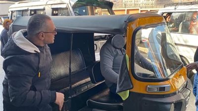 التحفظ على 36 توك توك وموتوسيكل بجنوب الجيزة | صور 