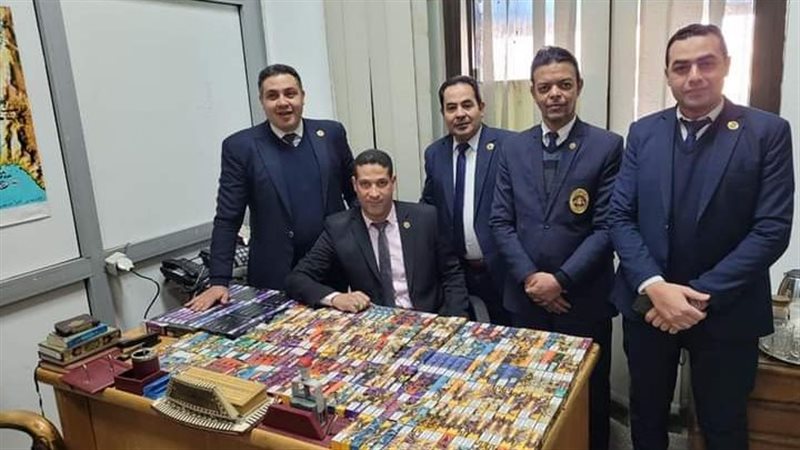 المضبوطات بحوزة رجال