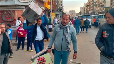 إزالة مبانى طوب بدون ترخيص بمنطقة القصبجي في الجيزة| صور 