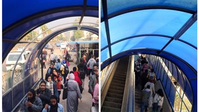 تطوير كوبري مشاة جامعة القاهرة ورفع كفاءة أنفاق ميدان الجيزة/صور وفيديو