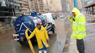 10 صور ترصد هطول الأمطار على الإسكندرية