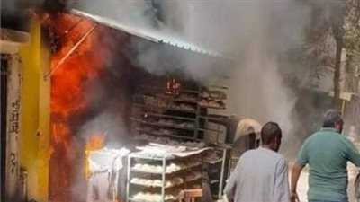 انتداب المعمل الجنائى لبيان سبب نشوب حريق داخل مخبز ببولاق