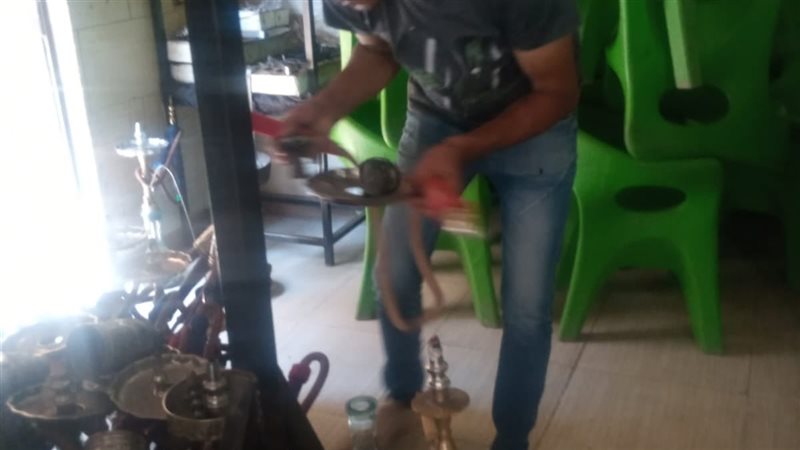 مصادرة شيش في حملة