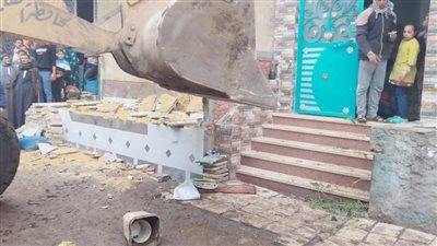  إزالة 100 حالة تعد على أراضي الدولة بقليوب