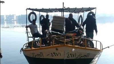 إيقاف جميع المعديات النهرية أثناء الأمطار الغزيرة في البحيرة