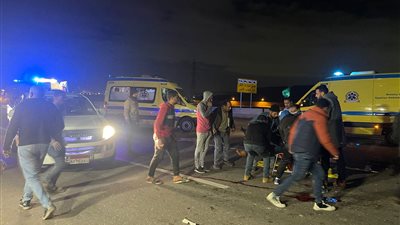 ننشر أسماء ضحايا حادث انقلاب ميكروباص بالطريق الدائري الأوسطي| صور