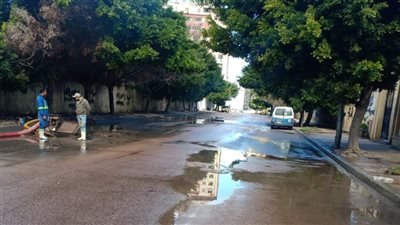 هطول أمطار متوسطة على مناطق شرق وغرب الإسكندرية