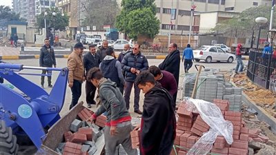 رئيس جنوب الجيزة يتفقد أعمال تطوير شارع البحر الأعظم | صور 