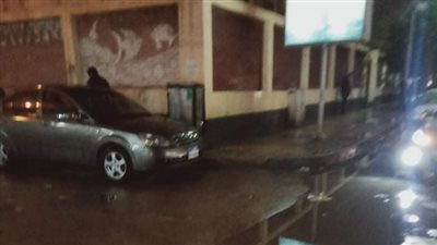 سقوط أمطار غزيرة على شرق وغرب الإسكندرية