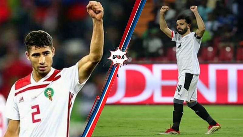 محمد صلاح وأشرف حكيمي
