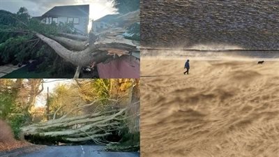 سرعة الرياح 140 كم في الساعة.. العاصفة 