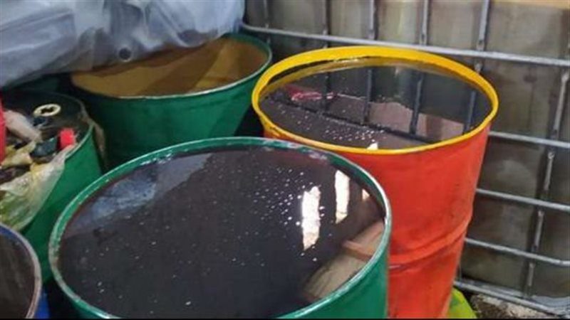 ضبط مصنع للزيوت بالجيزة