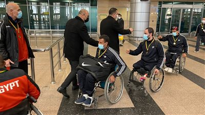وفد من وزارة الرياضة يستقبل بعثة منتخب مصر الباراليمبي 