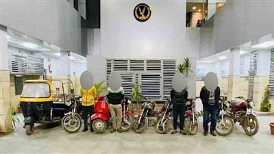 سقوط عصابة سرقة الموتوسيكلات فى الغربية 