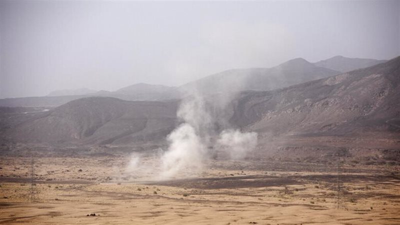 موقع تدمير منصة صواريخ