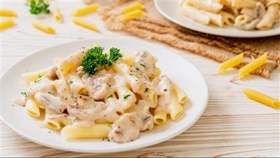 طريقة عمل المكرونة بالوايت صوص الإيطالية