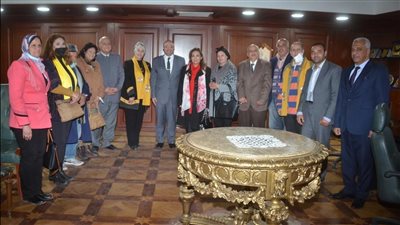 محافظ بني سويف يبحث مع أعضاء الليونز سبل الترويج للمقومات السياحية