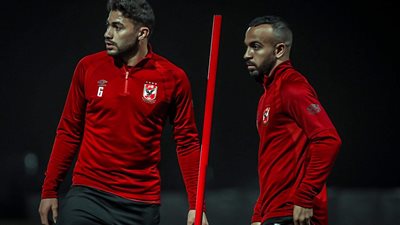 الأهلي في المونديال | اللاعبون يتدربون على ركلات الترجيح في نهاية المران