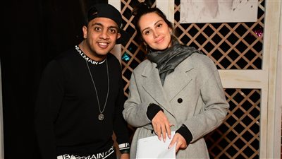 ياسمين رئيس وأوس أوس في كواليس 