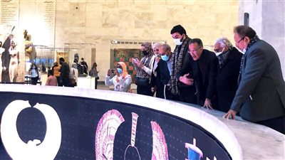 الرئيس اليمني الأسبق يزور المتحف القومي للحضارة المصرية