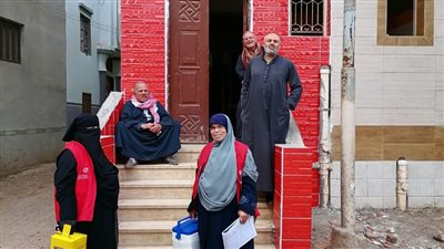 استمرار فعاليات حملة طرق الأبواب والمسح الشامل ضد كورونا في الدقهلية |صور