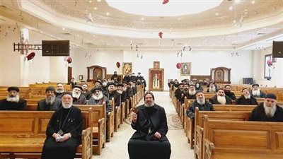 الأنبا انجليوس يترأس الاجتماع الشهري لمجمع كهنة شبرا الشمالية