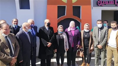 وزيرة التضامن تسلم أجهزة لاب توب للمكفوفين في الوادي الجديد | صور 