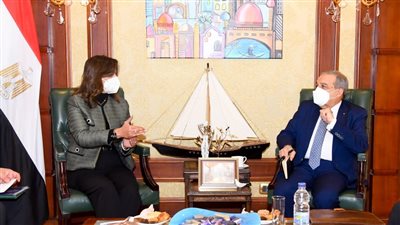 وزيرة الهجرة تستقبل وزير الإنتاج الحربي للتوافق على جلسات المؤتمر