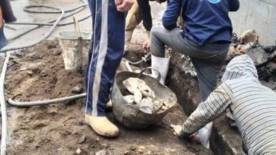 إنشاء بالوعات أمطار أسفل الكباري بالجيزة | صور