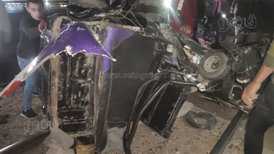 سائق توك توك يقتحم مزلقان السكة الحديد بطنطا|صور