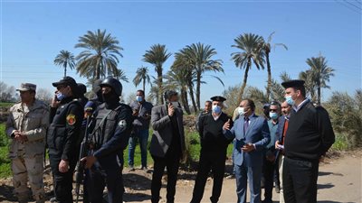 حملة مكبرة لإزالة تعد على أراضي أملاك الدولة بقرية الجرنوس بالمنيا